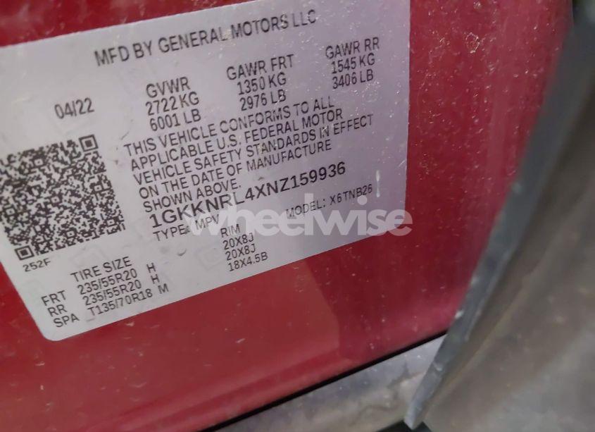 Photo 9 of 2022 Gmc Acadia AWD SLE (VIN 1GKKNRL4XNZ159936)