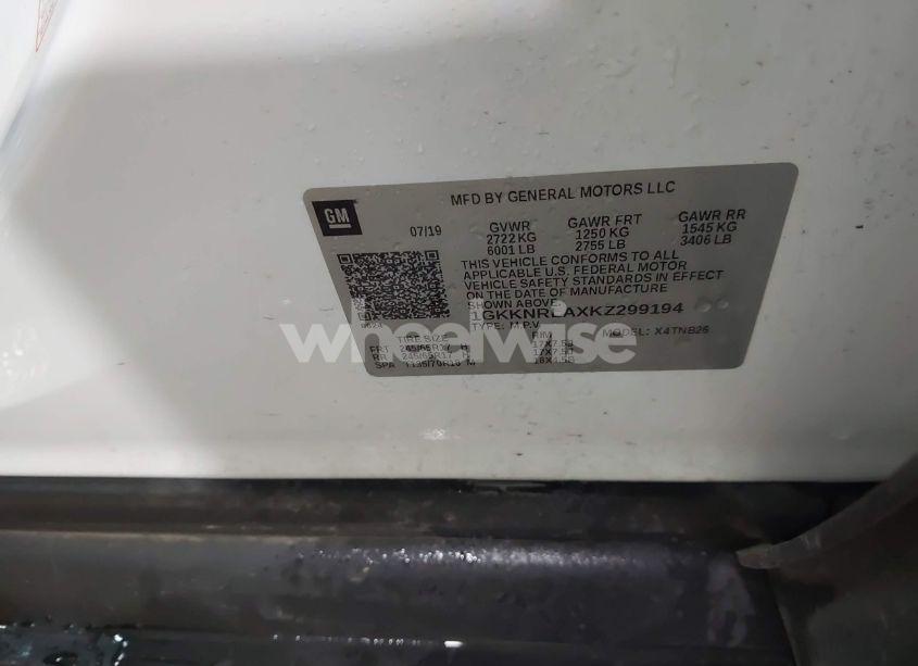 Photo 9 of 2019 Gmc Acadia SLE-1 (VIN 1GKKNRLAXKZ299194)