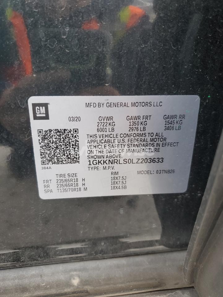 Photo 13 of 2020 GMC ACADIA SLE (VIN 1GKKNRLS0LZ203633)