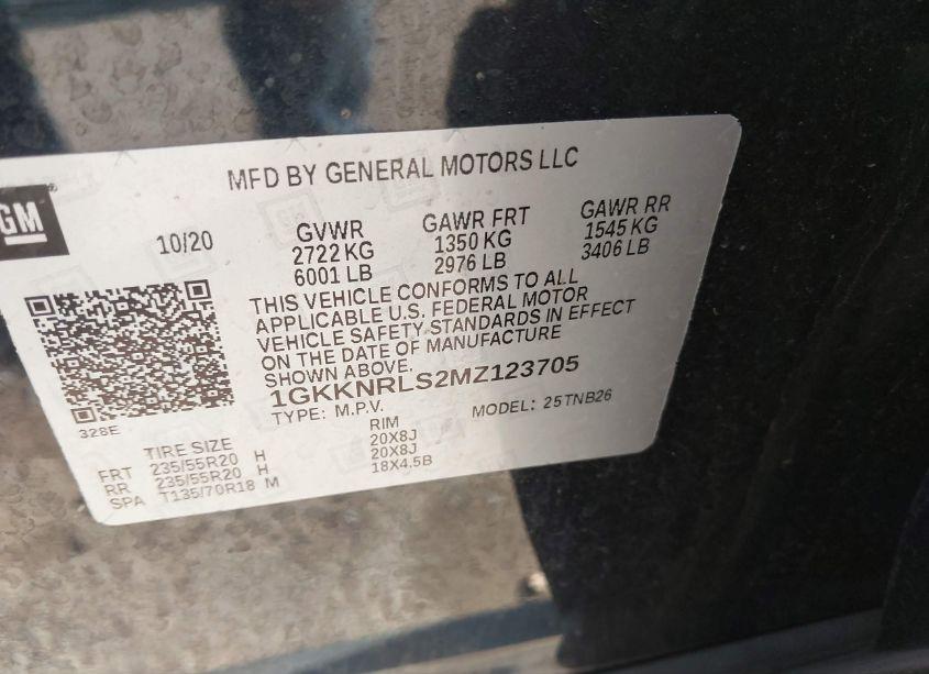 Photo 9 of 2021 Gmc Acadia AWD SLE (VIN 1GKKNRLS2MZ123705)