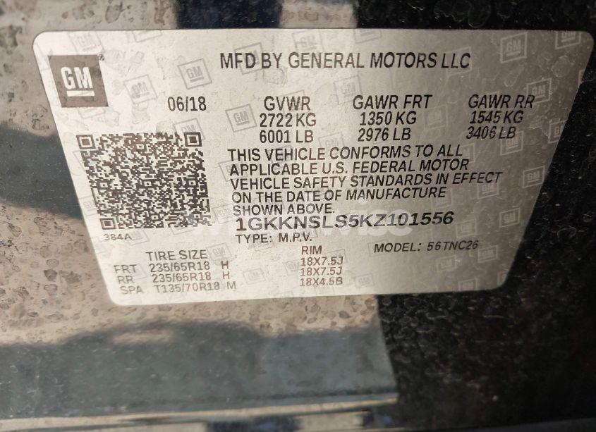 Photo 9 of 2019 Gmc Acadia SLE-2 (VIN 1GKKNSLS5KZ101556)