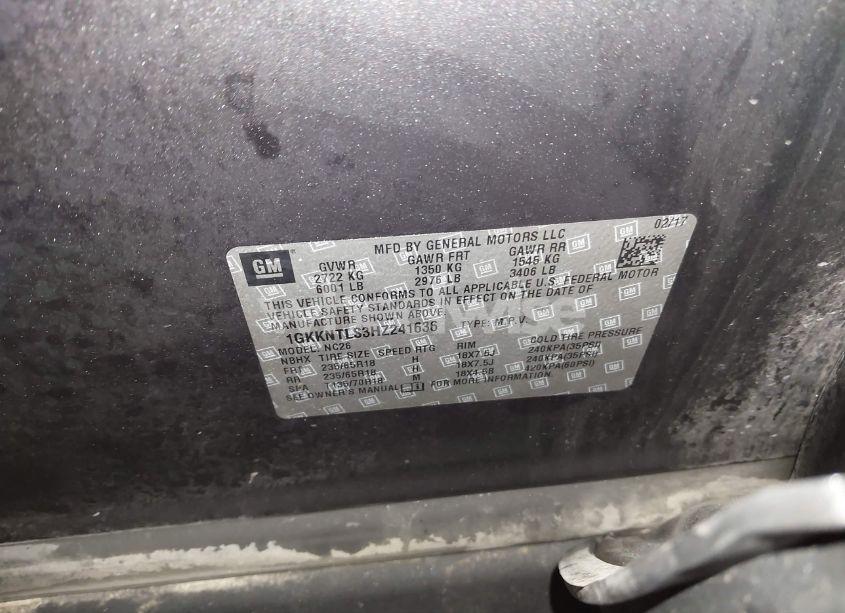 Photo 9 of 2017 Gmc Acadia SLE-2 (VIN 1GKKNTLS3HZ241636)