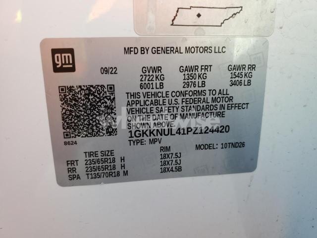 Photo 11 of 2023 GMC ACADIA SLT (VIN 1GKKNUL41PZ124420)