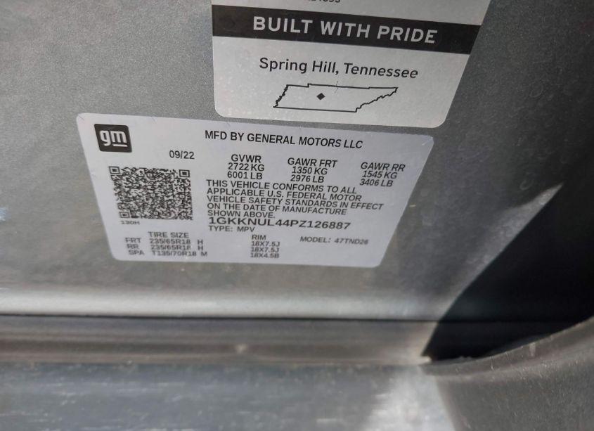 Photo 9 of 2023 Gmc Acadia AWD SLT (VIN 1GKKNUL44PZ126887)