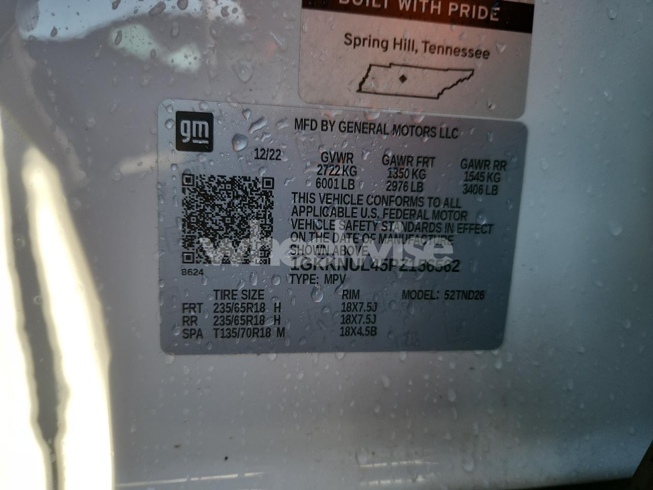 Photo 14 of 2023 GMC ACADIA SLT (VIN 1GKKNUL45PZ156562)