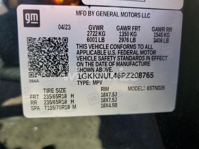 Photo 5 of 2023 GMC ACADIA SLT (VIN 1GKKNUL46PZ208765)