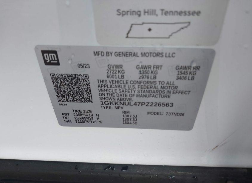 Photo 9 of 2023 Gmc Acadia AWD SLT (VIN 1GKKNUL47PZ226563)