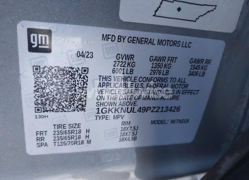 Photo 9 of 2023 Gmc Acadia AWD SLT (VIN 1GKKNUL49PZ213426)