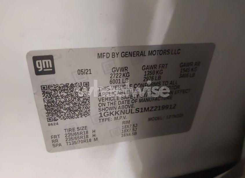 Photo 9 of 2021 Gmc Acadia AWD SLT (VIN 1GKKNULS1MZ219912)