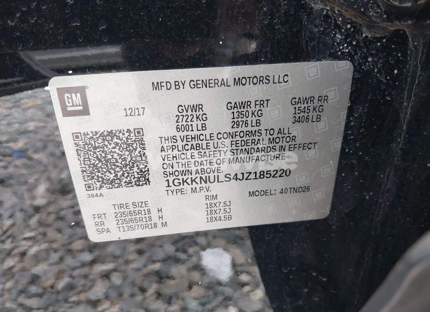 Photo 9 of 2018 Gmc Acadia SLT-1 (VIN 1GKKNULS4JZ185220)