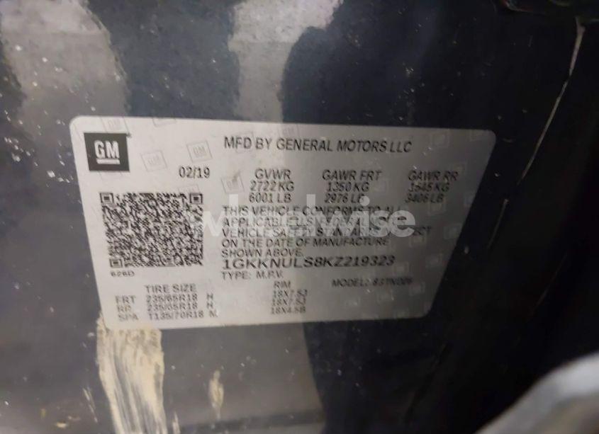 Photo 9 of 2019 Gmc Acadia SLT-1 (VIN 1GKKNULS8KZ219323)