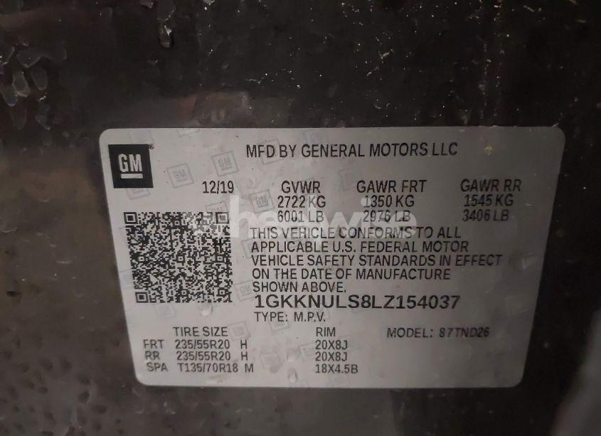 Photo 9 of 2020 Gmc Acadia AWD SLT (VIN 1GKKNULS8LZ154037)