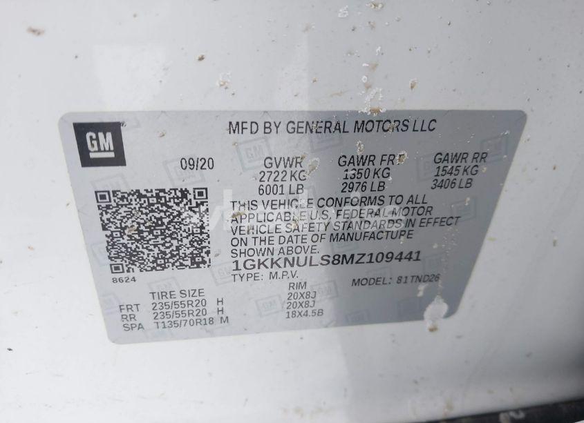 Photo 9 of 2021 Gmc Acadia AWD SLT (VIN 1GKKNULS8MZ109441)