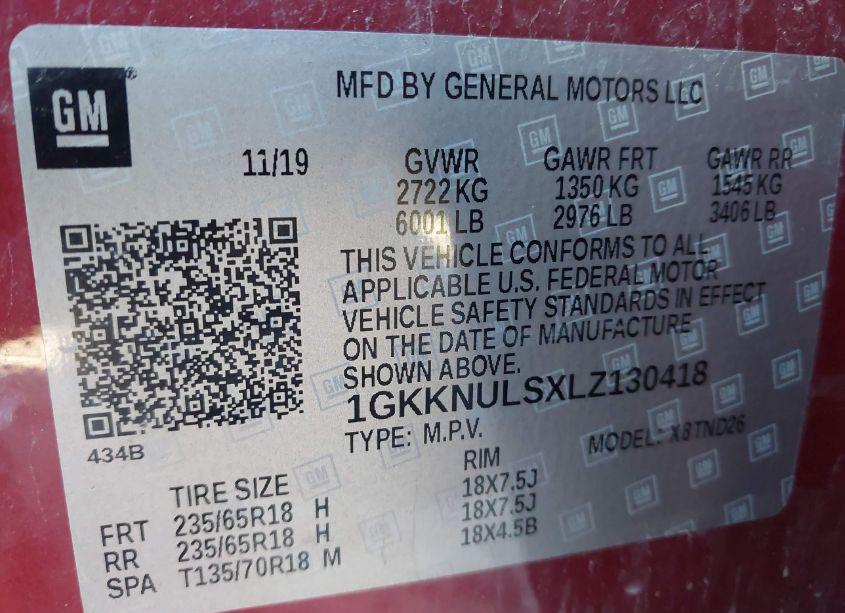 Photo 9 of 2020 Gmc Acadia AWD SLT (VIN 1GKKNULSXLZ130418)