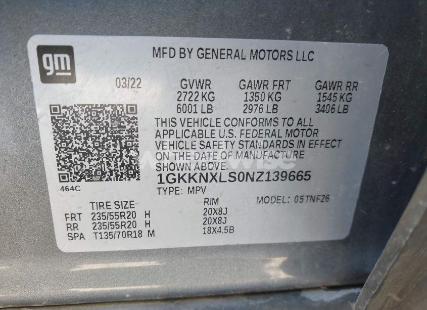 Photo 9 of 2022 Gmc Acadia AWD DENALI (VIN 1GKKNXLS0NZ139665)