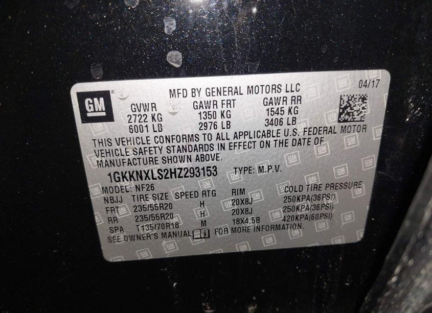 Photo 9 of 2017 Gmc Acadia DENALI (VIN 1GKKNXLS2HZ293153)