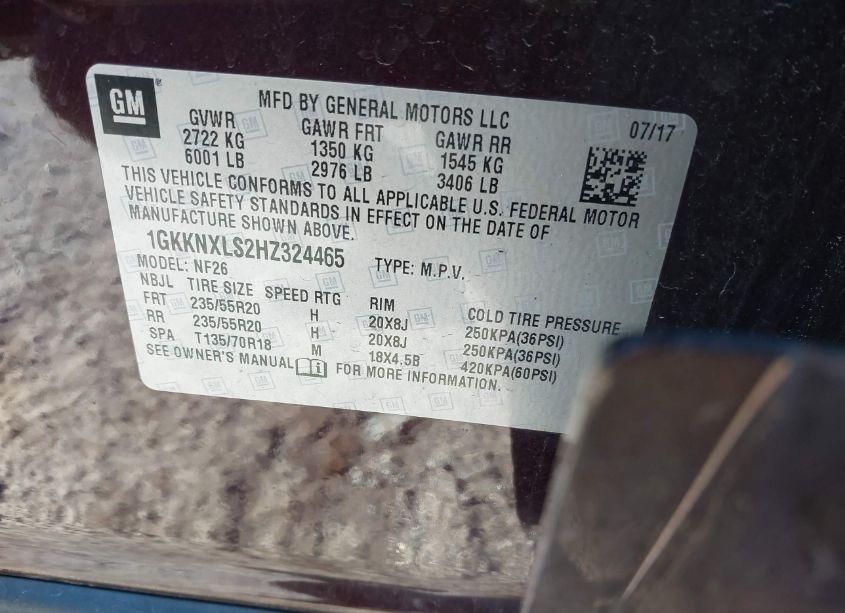 Photo 9 of 2017 Gmc Acadia DENALI (VIN 1GKKNXLS2HZ324465)