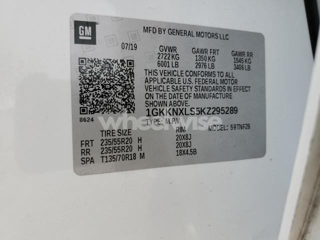 Photo 9 of 2019 GMC ACADIA DENALI N/A (VIN 1GKKNXLS5KZ295289)