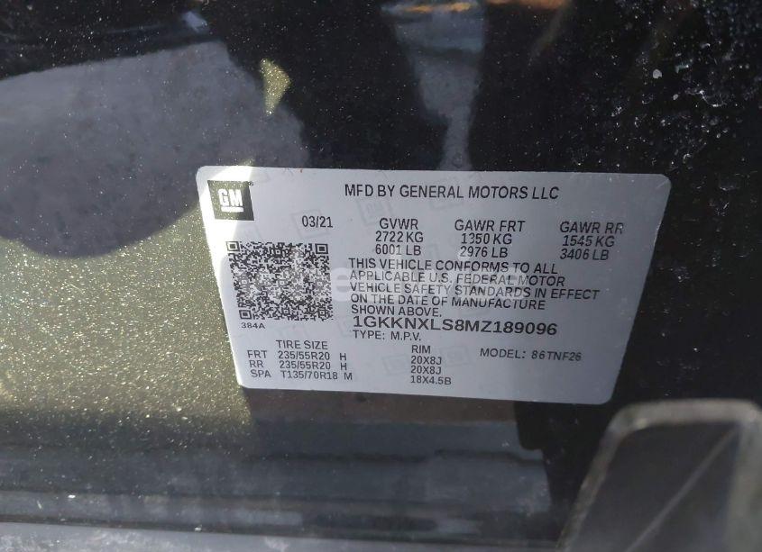 Photo 9 of 2021 Gmc Acadia AWD DENALI (VIN 1GKKNXLS8MZ189096)