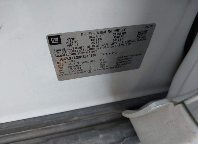 Photo 9 of 2017 Gmc Acadia DENALI (VIN 1GKKNXLS9HZ319148)