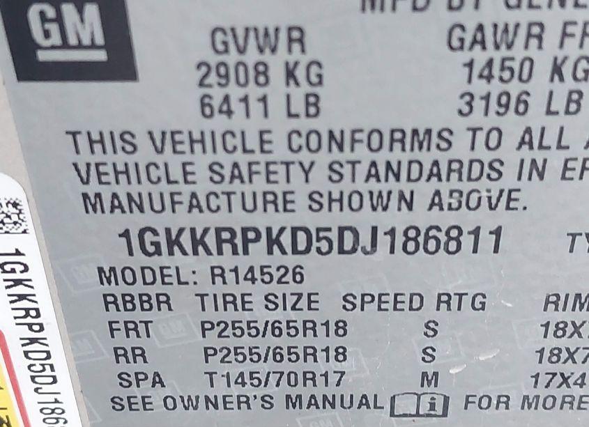 Photo 9 of 2013 Gmc Acadia SLE-2 (VIN 1GKKRPKD5DJ186811)