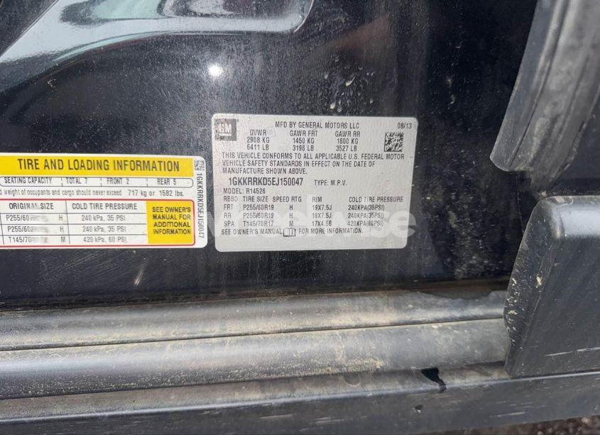 Photo 9 of 2014 Gmc Acadia SLT-1 (VIN 1GKKRRKD5EJ150047)
