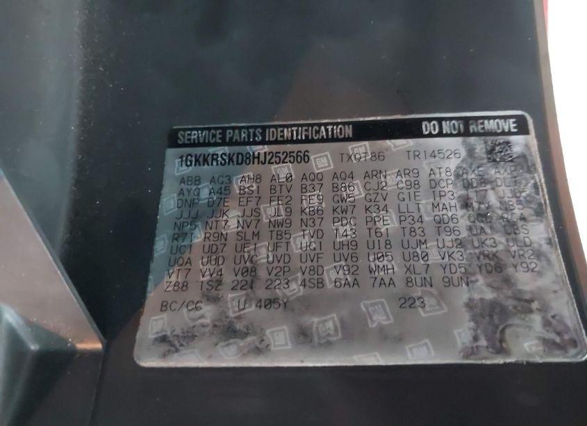 Photo 9 of 2017 Gmc Acadia LIMITED (VIN 1GKKRSKD8HJ252566)