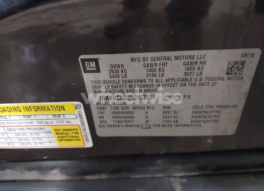 Photo 9 of 2017 Gmc Acadia LIMITED (VIN 1GKKVSKD3HJ152581)