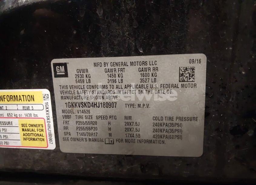 Photo 9 of 2017 Gmc Acadia LIMITED (VIN 1GKKVSKD4HJ180907)