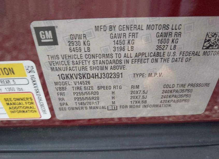 Photo 9 of 2017 Gmc Acadia LIMITED (VIN 1GKKVSKD4HJ302391)