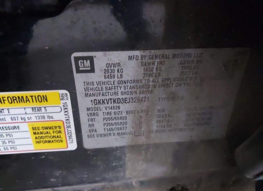 Photo 9 of 2014 Gmc Acadia DENALI (VIN 1GKKVTKD3EJ329471)