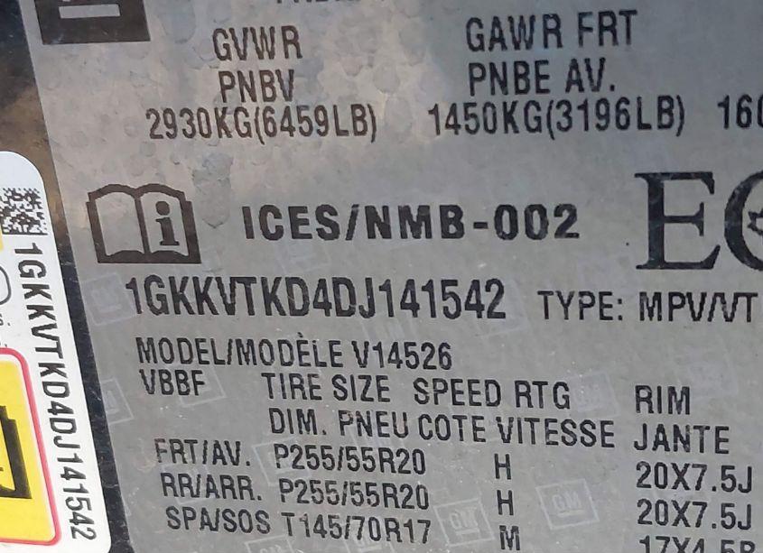 Photo 8 of 2013 Gmc Acadia DENALI (VIN 1GKKVTKD4DJ141542)