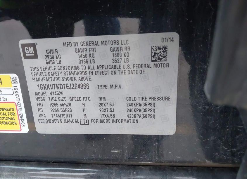 Photo 9 of 2014 Gmc Acadia DENALI (VIN 1GKKVTKD7EJ264866)