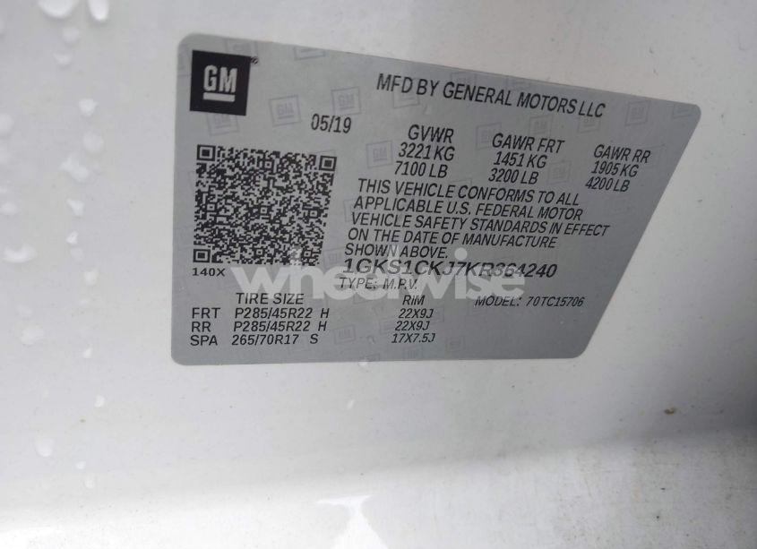 Photo 9 of 2019 Gmc Yukon DENALI (VIN 1GKS1CKJ7KR364240)