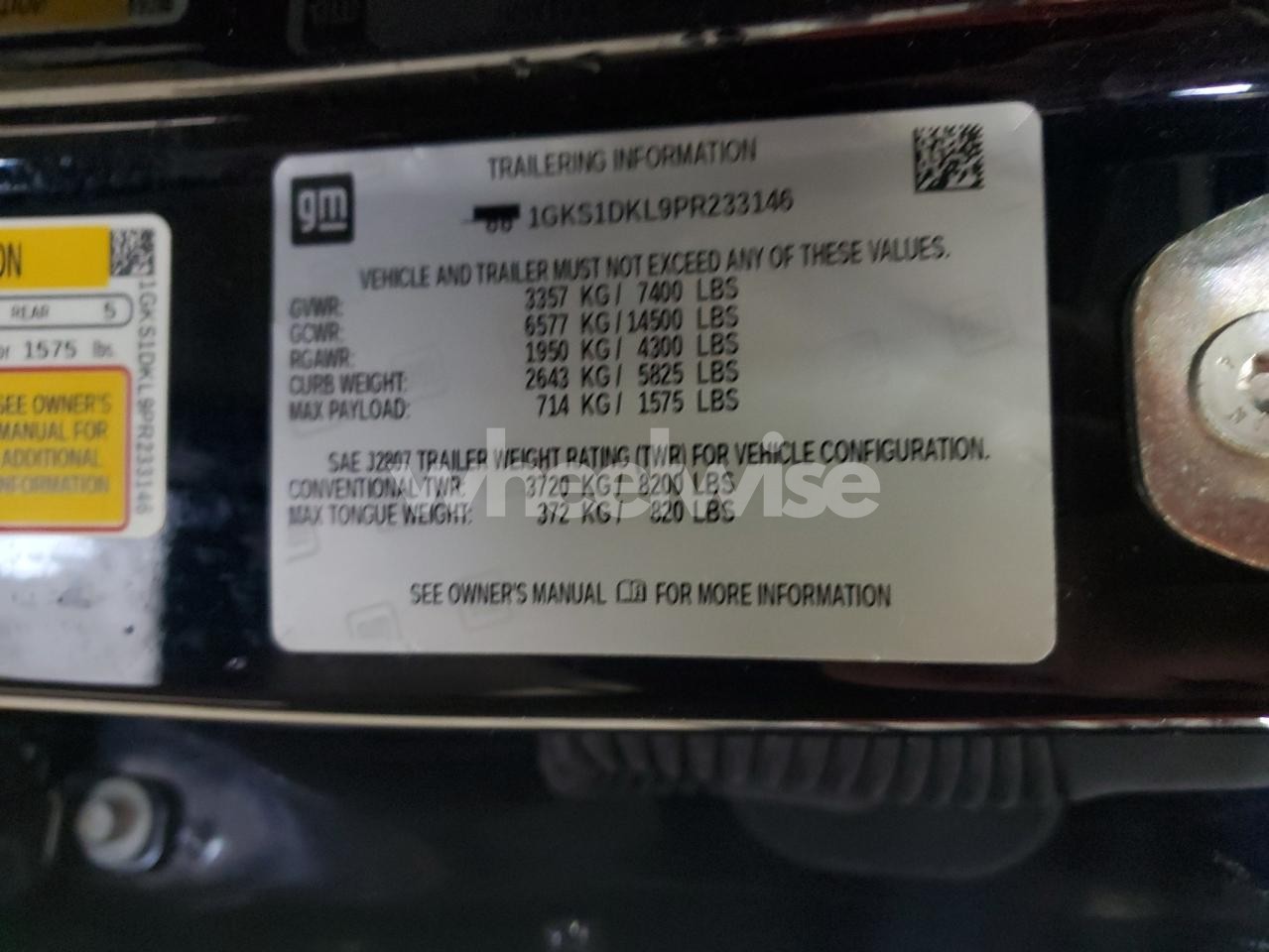 Photo 14 of 2023 GMC YUKON DENALI (VIN 1GKS1DKL9PR233146)