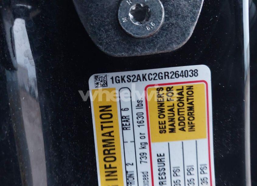 Photo 9 of 2016 Gmc Yukon SLE (VIN 1GKS2AKC2GR264038)