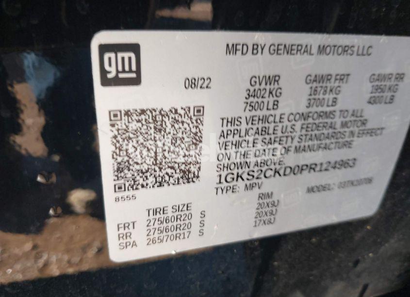 Photo 9 of 2023 Gmc Yukon 4WD AT4 (VIN 1GKS2CKD0PR124963)