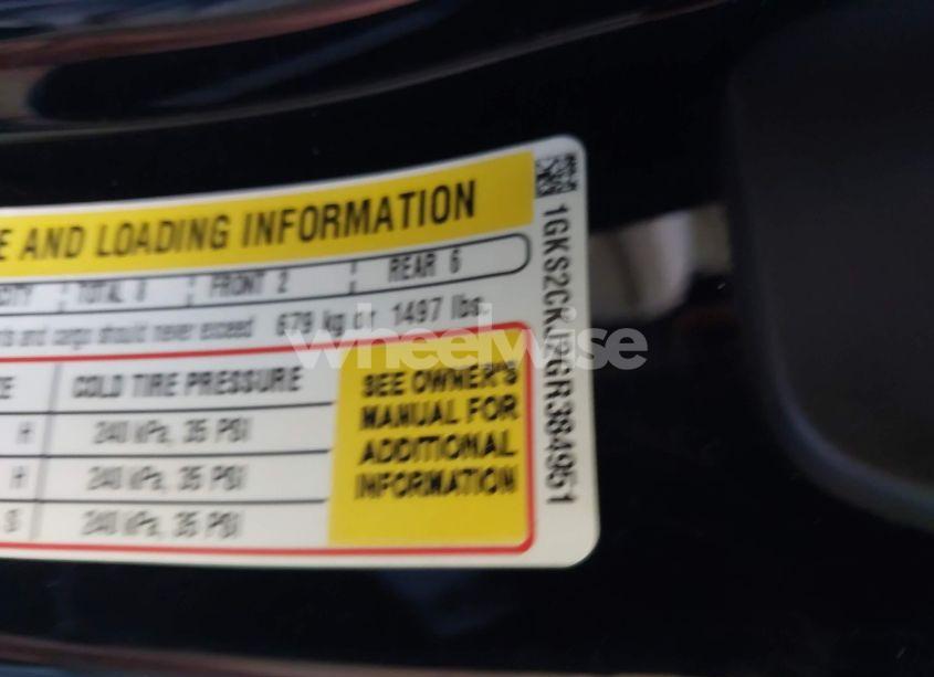 Photo 9 of 2016 Gmc Yukon DENALI (VIN 1GKS2CKJ2GR384951)