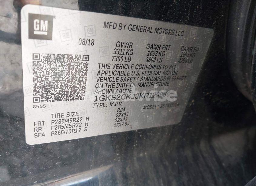 Photo 9 of 2019 Gmc Yukon DENALI (VIN 1GKS2CKJ3KR129606)