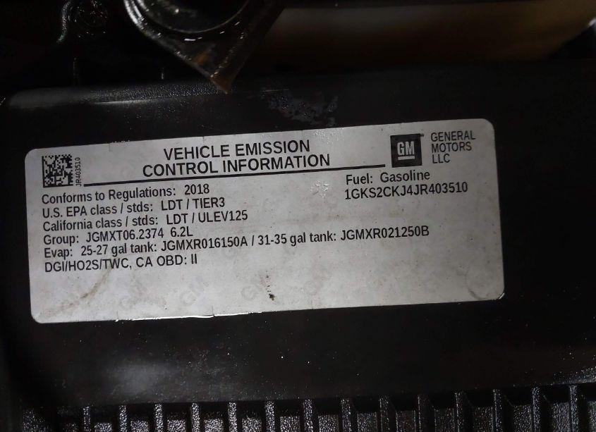 Photo 9 of 2018 Gmc Yukon DENALI (VIN 1GKS2CKJ4JR403510)