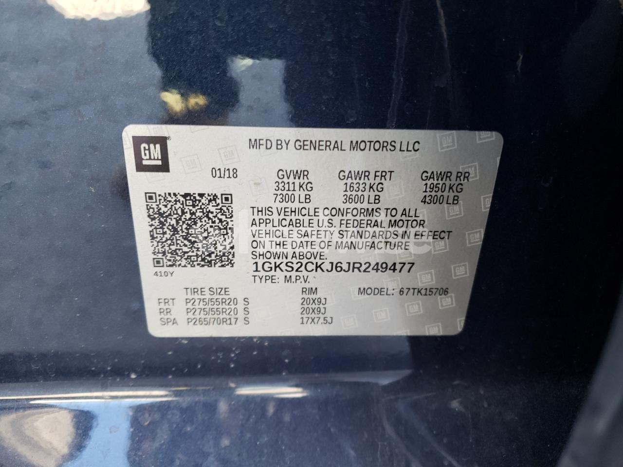 Photo 14 of 2018 GMC YUKON DENALI (VIN 1GKS2CKJ6JR249477)