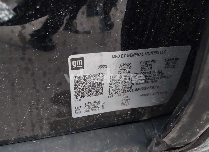 Photo 9 of 2023 Gmc Yukon 4WD DENALI (VIN 1GKS2DKL4PR377877)