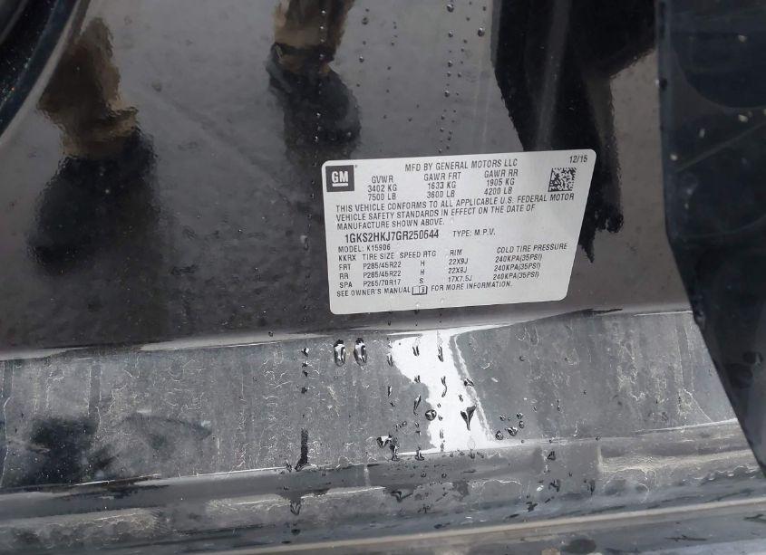 Photo 9 of 2016 Gmc Yukon XL DENALI (VIN 1GKS2HKJ7GR250644)