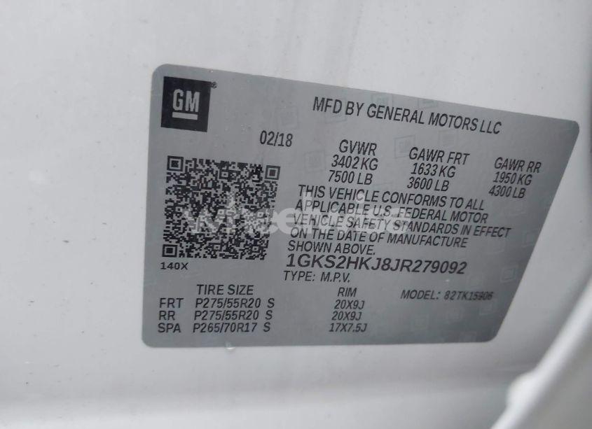 Photo 9 of 2018 Gmc Yukon XL DENALI (VIN 1GKS2HKJ8JR279092)