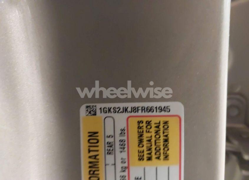 Photo 9 of 2015 Gmc Yukon XL 1500 DENALI (VIN 1GKS2JKJ8FR661945)