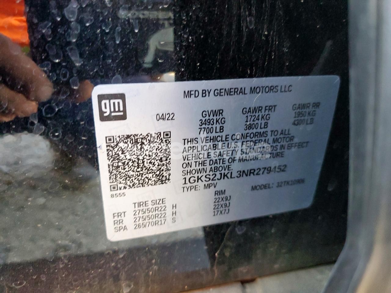 Photo 13 of 2022 GMC YUKON XL DENALI (VIN 1GKS2JKL3NR279452)