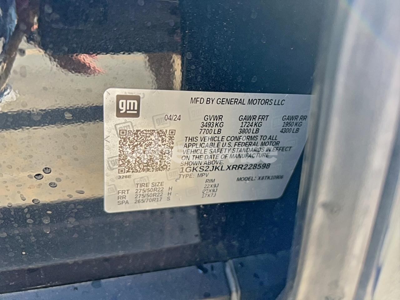 Photo 10 of 2024 GMC YUKON XL DENALI (VIN 1GKS2JKLXRR228598)