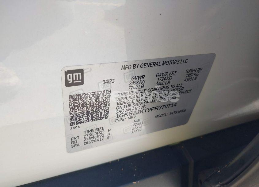 Photo 9 of 2023 Gmc Yukon XL 4WD DENALI (VIN 1GKS2JKT9PR370714)