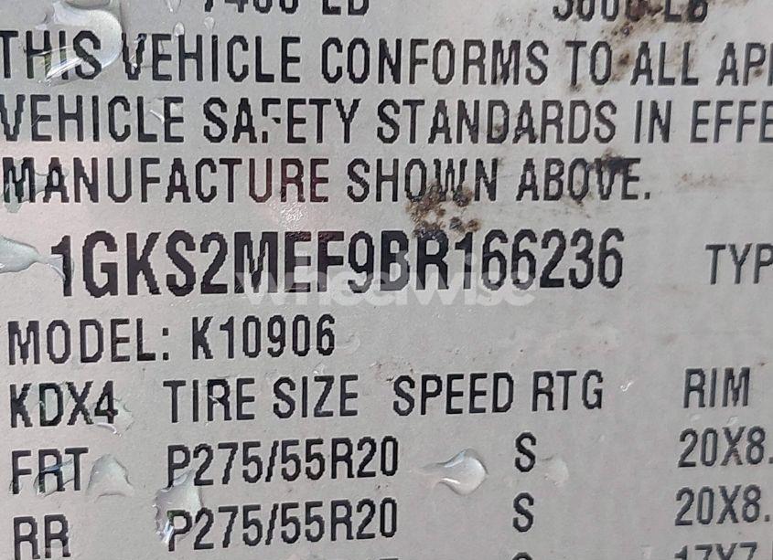 Photo 9 of 2011 Gmc Yukon XL 1500 DENALI (VIN 1GKS2MEF9BR166236)