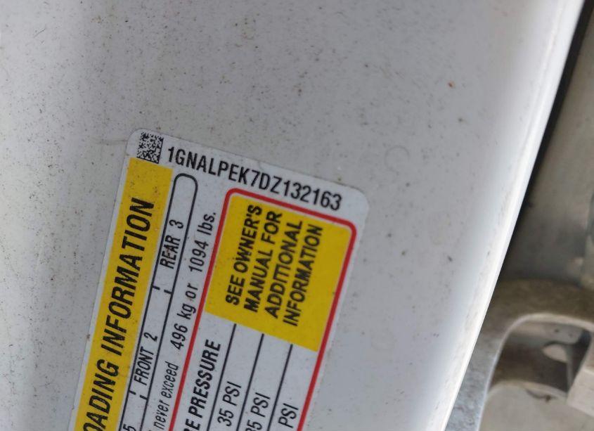 Photo 9 of 2013 Chevrolet Equinox 2LT (VIN 1GNALPEK7DZ132163)